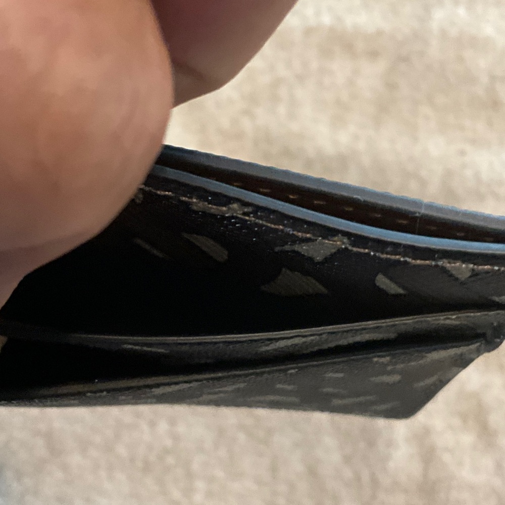 Burberry Black and Tan Monogram Card Holder - Picture 2 of 4